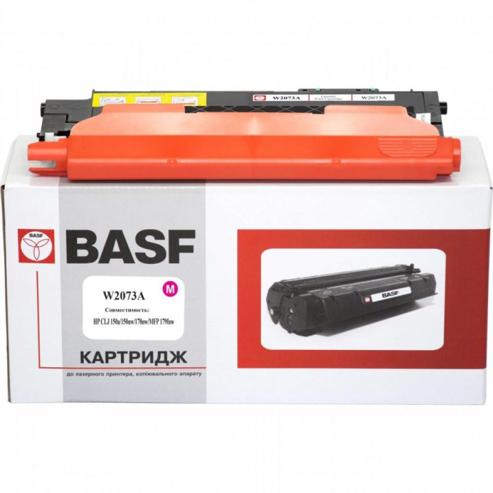Картридж тонер BASF HP CLJ 150/178/179, Magenta, без чіпа (BASF-KT-W2073A-WOC)