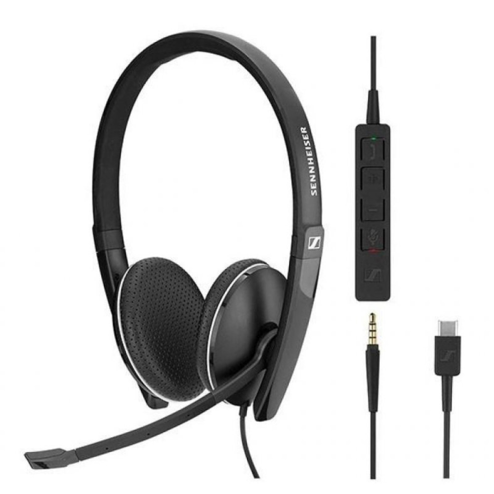 Наушники Sennheiser SC 165 USB-C / 3.5mm (508356)