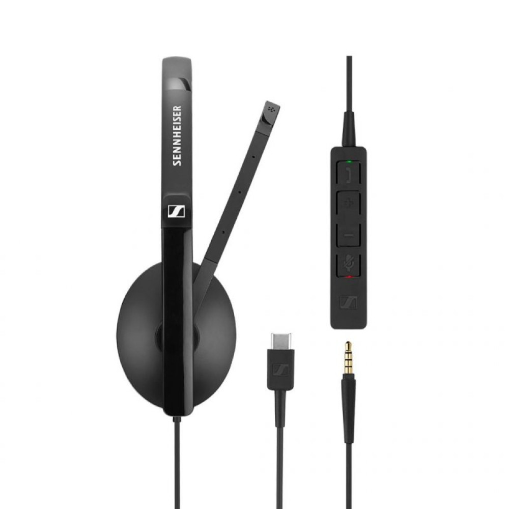 Наушники Sennheiser SC 165 USB-C / 3.5mm (508356)