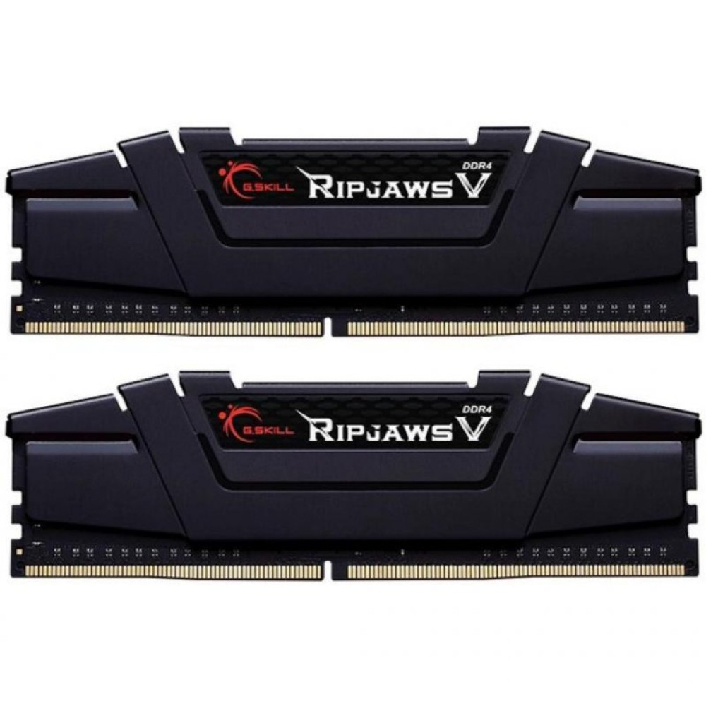 Модуль пам'яті для комп'ютера DDR4 16GB (2x8GB) 4000 MHz RipjawsV Black G.Skill (F4-4000C15D-16GVK)