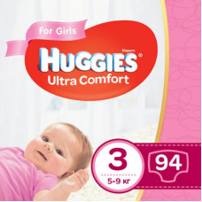 Подгузник Huggies Ultra Comfort 3 (5-9 кг) Giga для девч. 94 шт (5029053543666) Подгузник Huggies Ultra Comfort 3 (5-9 кг) Giga для девч. 94 шт (5029053543666)