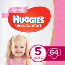 Подгузник Huggies Ultra Comfort Giga 5 для девочек (12-22кг) 64 шт (5029053543703) Подгузник Huggies Ultra Comfort Giga 5 для девочек (12-22кг) 64 шт (5029053543703)
