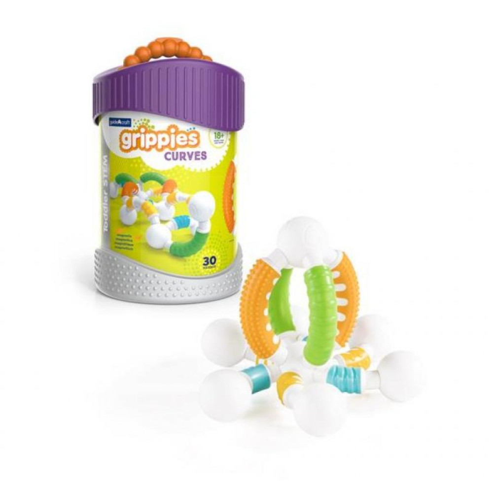 Конструктор Guidecraft Grippies Curves, 30 деталей (G8320)