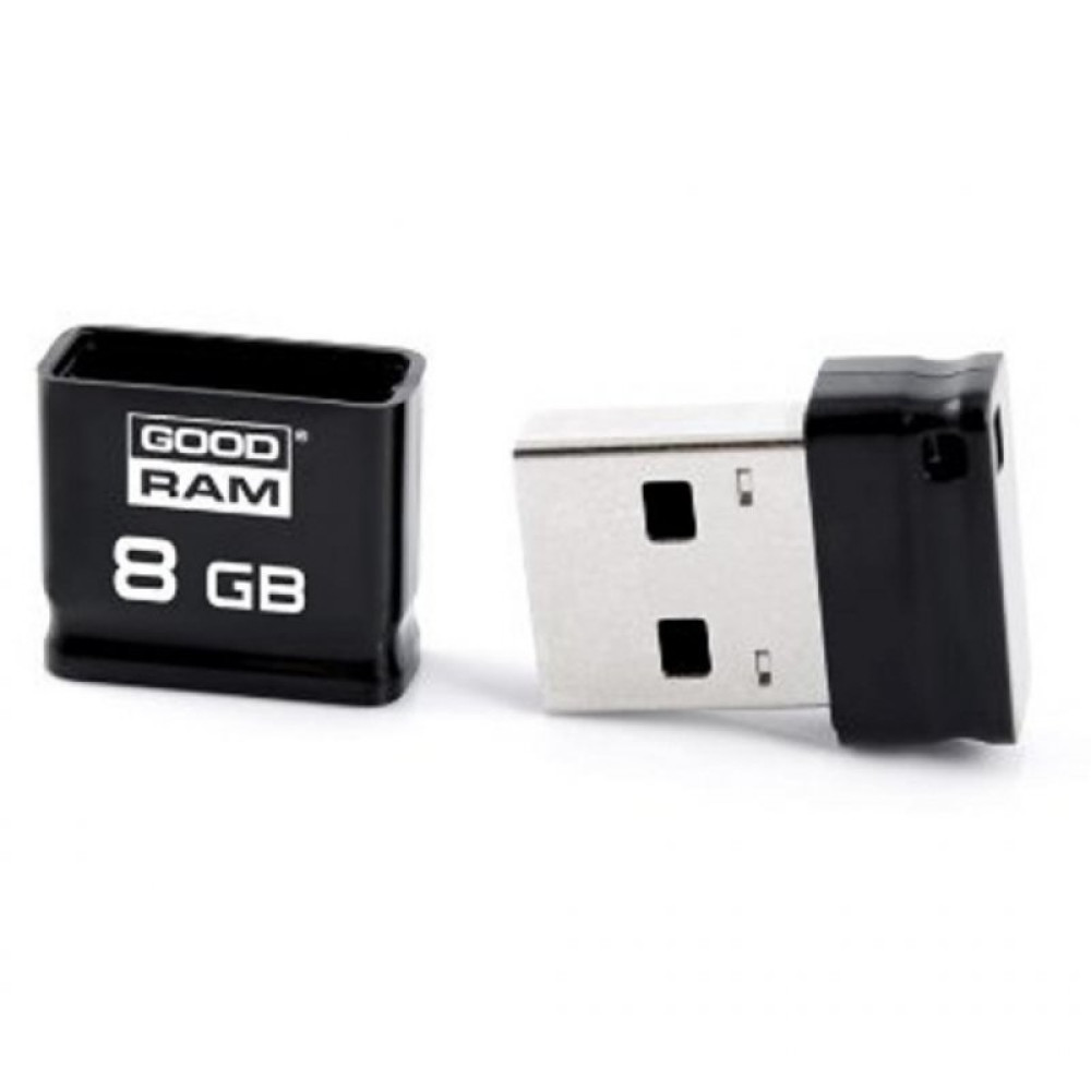 USB флеш накопитель GOODRAM 8GB Piccolo Black USB 2.0 (UPI2-0080K0R11)