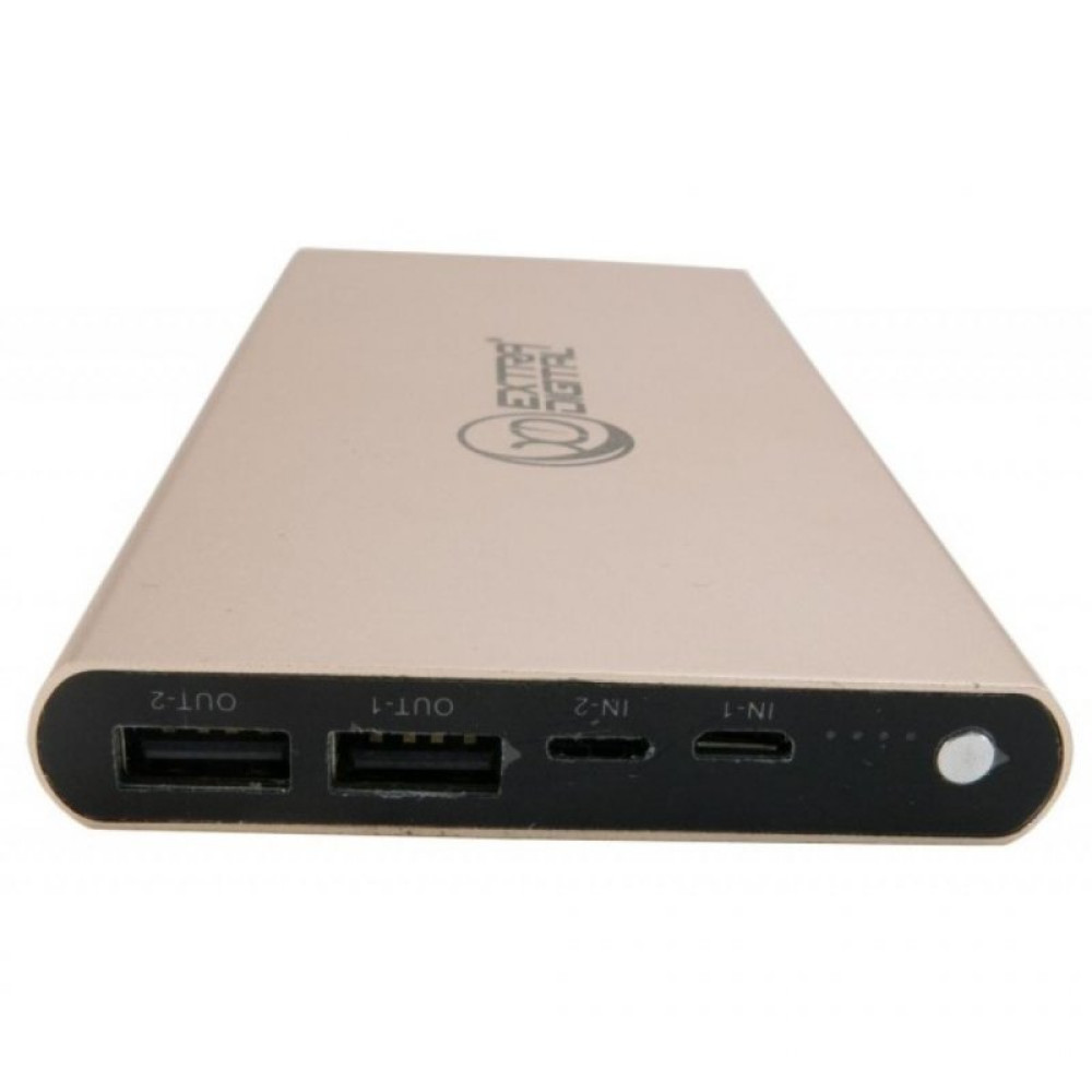 Батарея универсальная EXTRADIGITAL YN-012 (12 000 mAh, input microUSB+Lightinihg) Gold (PBU3421)