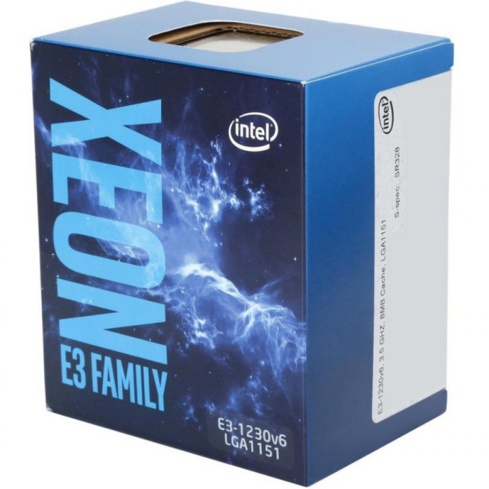 Процессор серверный INTEL Xeon E3-1230V6 4C/8T/3.50GHz/8MB/FCLGA1151/BOX (BX80677E31230V6)