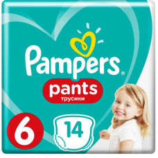 Подгузник Pampers трусики Pants Extra Large Размер 6 (15+ кг), 14 шт (8001090414359) Подгузник Pampers трусики Pants Extra Large Размер 6 (15+ кг), 14 шт (8001090414359)