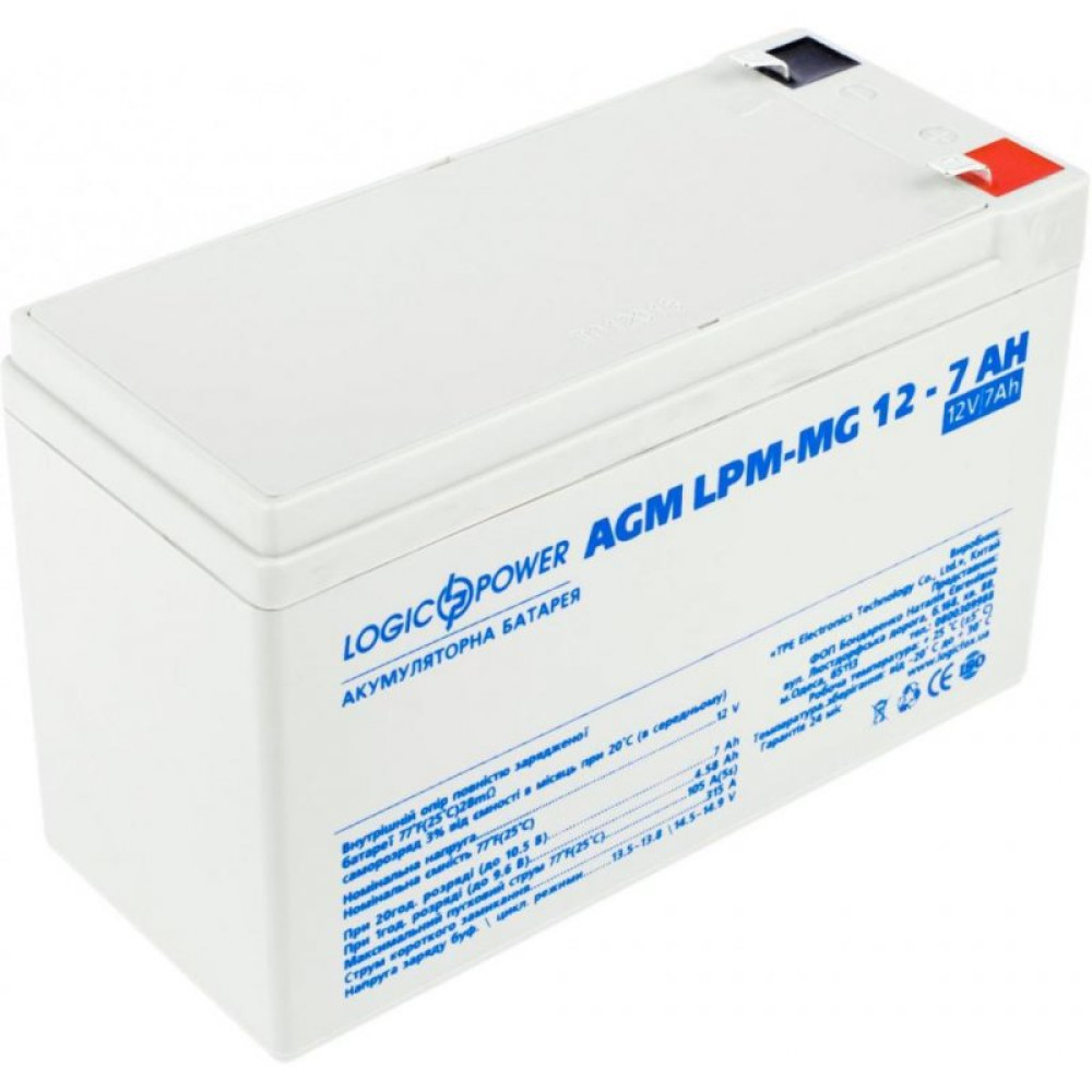 Батарея к ИБП LogicPower LPM MG 12В 7Ач (6552) Батарея к ИБП LogicPower LPM MG 12В 7Ач (6552)