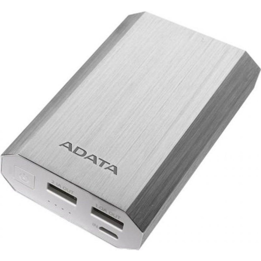 Батарея универсальная ADATA A10050 10050mAh Silver (AA10050-5V-CSV)