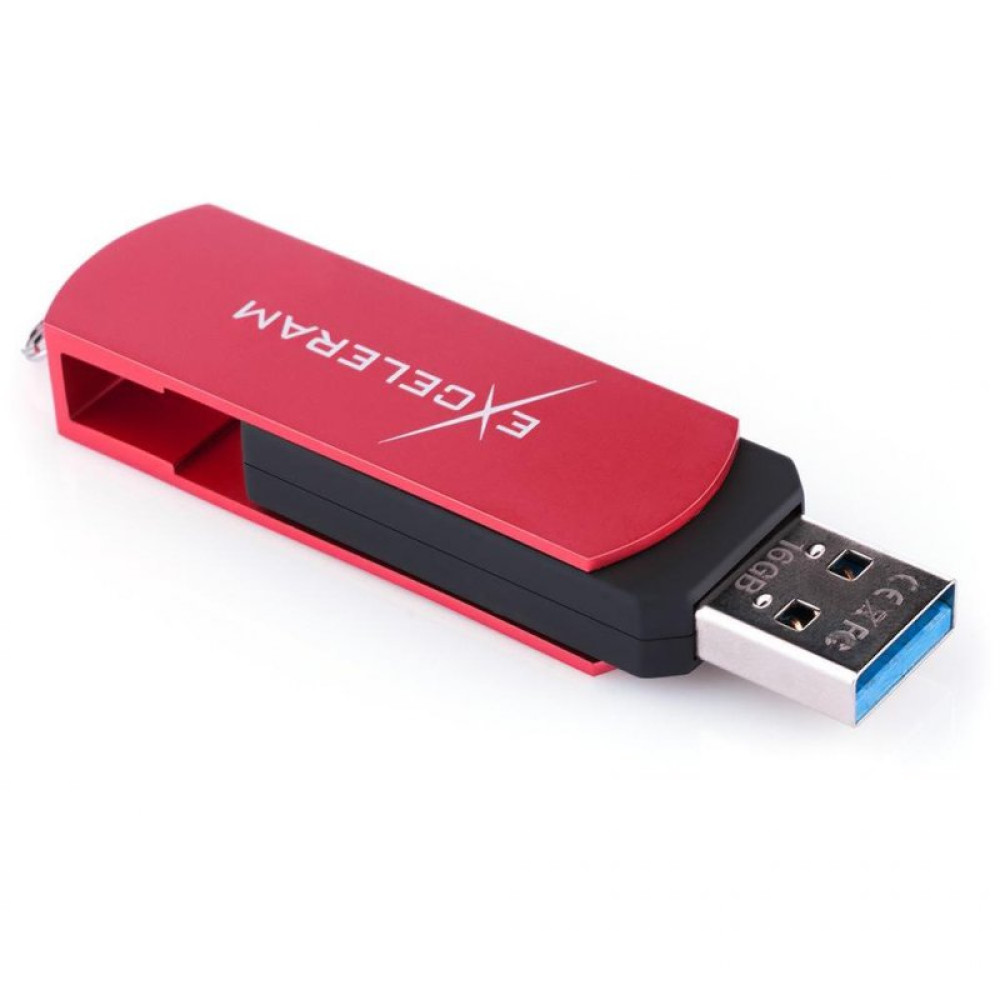 USB флеш накопичувач eXceleram 32GB P2 Series Red/Black USB 3.1 Gen 1 (EXP2U3REB32)