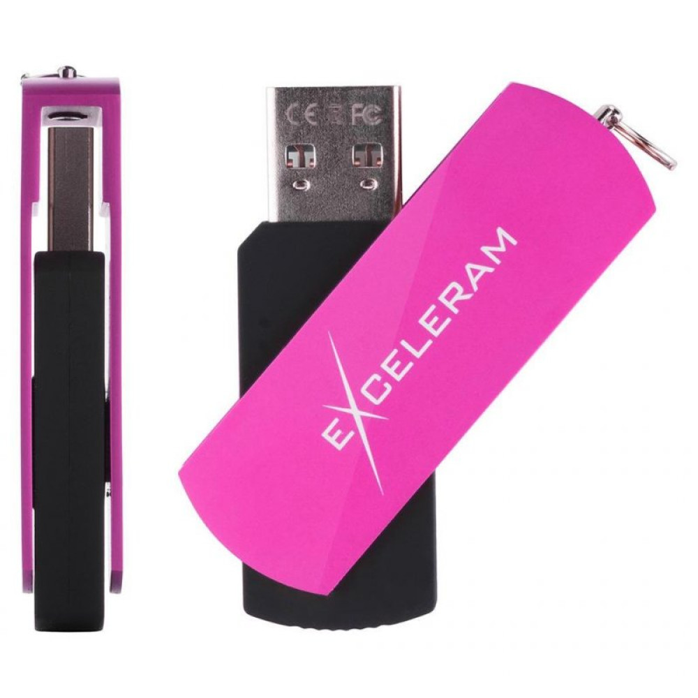 USB флеш накопичувач eXceleram 32GB P2 Series Purple/Black USB 2.0 (EXP2U2PUB32)