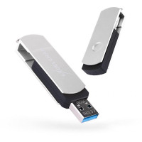 USB флеш накопитель eXceleram 32GB P2 Series Silver/Black USB 3.1 Gen 1 (EXP2U3SIB32)
