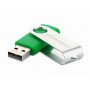 USB флеш накопичувач eXceleram 16GB P1 Series Silver/Green USB 2.0 (EXP1U2SIGR16)