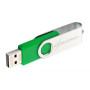 USB флеш накопичувач eXceleram 16GB P1 Series Silver/Green USB 2.0 (EXP1U2SIGR16)