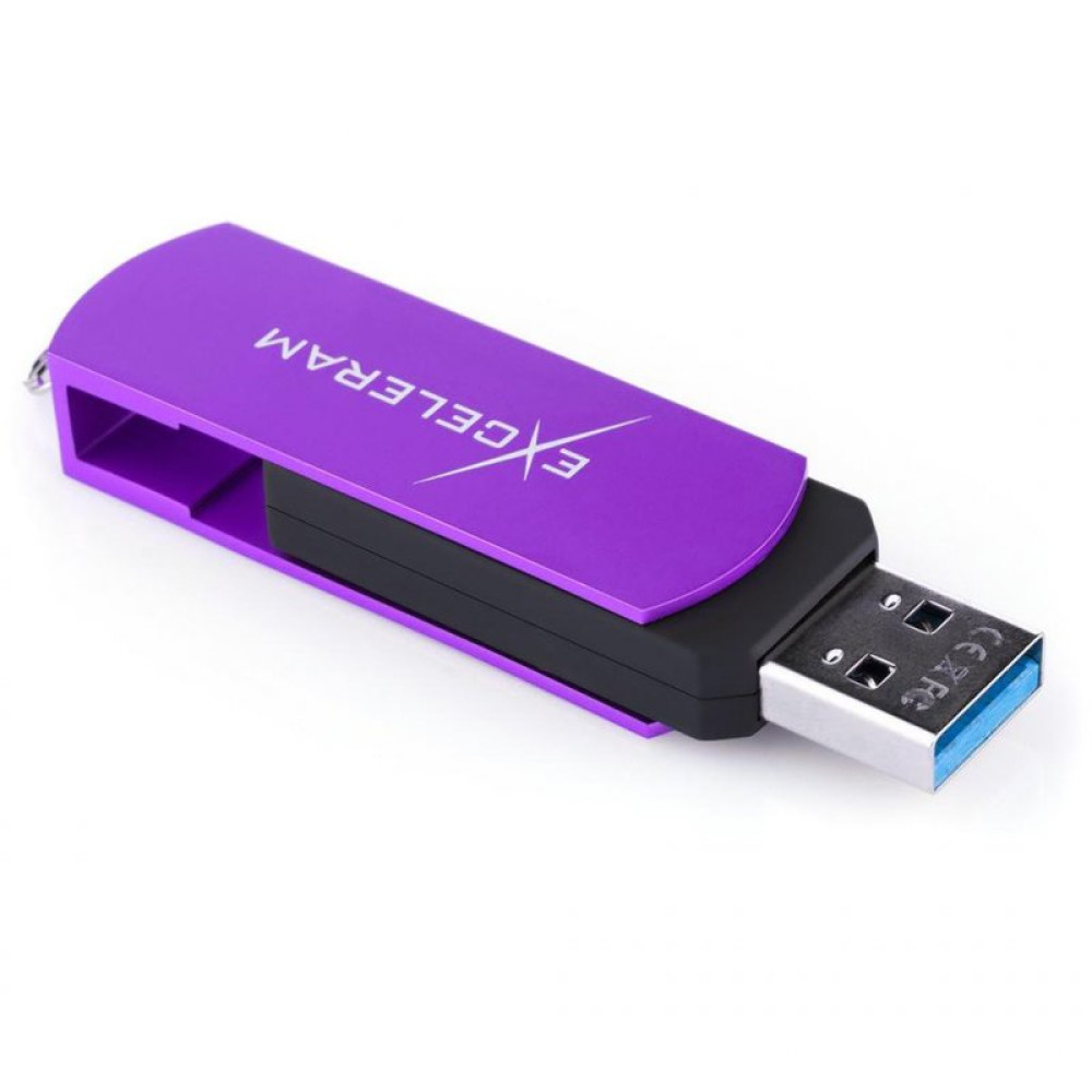 USB флеш накопитель eXceleram 32GB P2 Series Grape/Black USB 3.1 Gen 1 (EXP2U3GPB32)