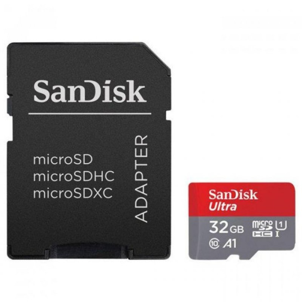 Карта памяти SANDISK 32GB microSDHC class 10 UHS-I A1 Ultra (SDSQUAR-032G-GN6IA)