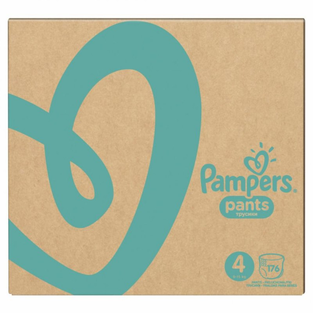 Подгузник Pampers трусики Pants Maxi Размер 4 (9-15 кг), 176 шт (8001090807922)