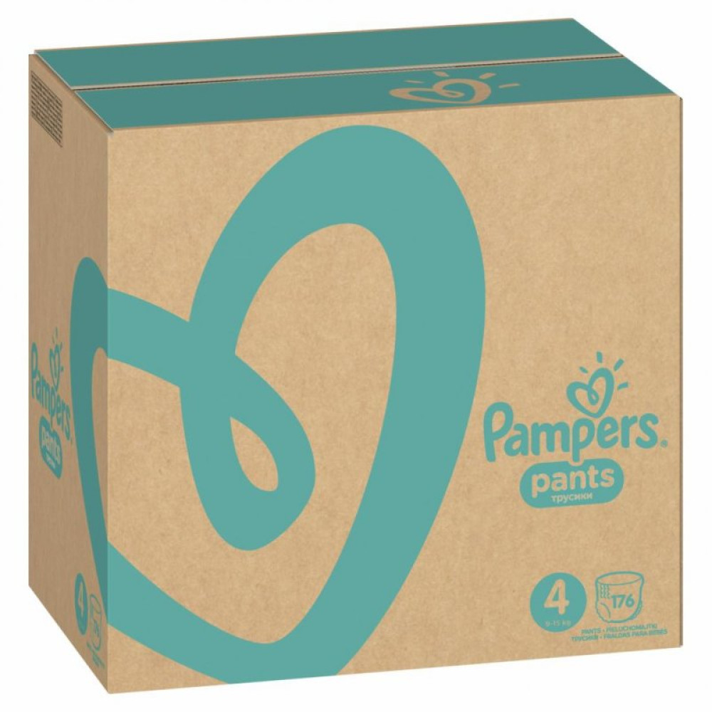 Подгузник Pampers трусики Pants Maxi Размер 4 (9-15 кг), 176 шт (8001090807922)