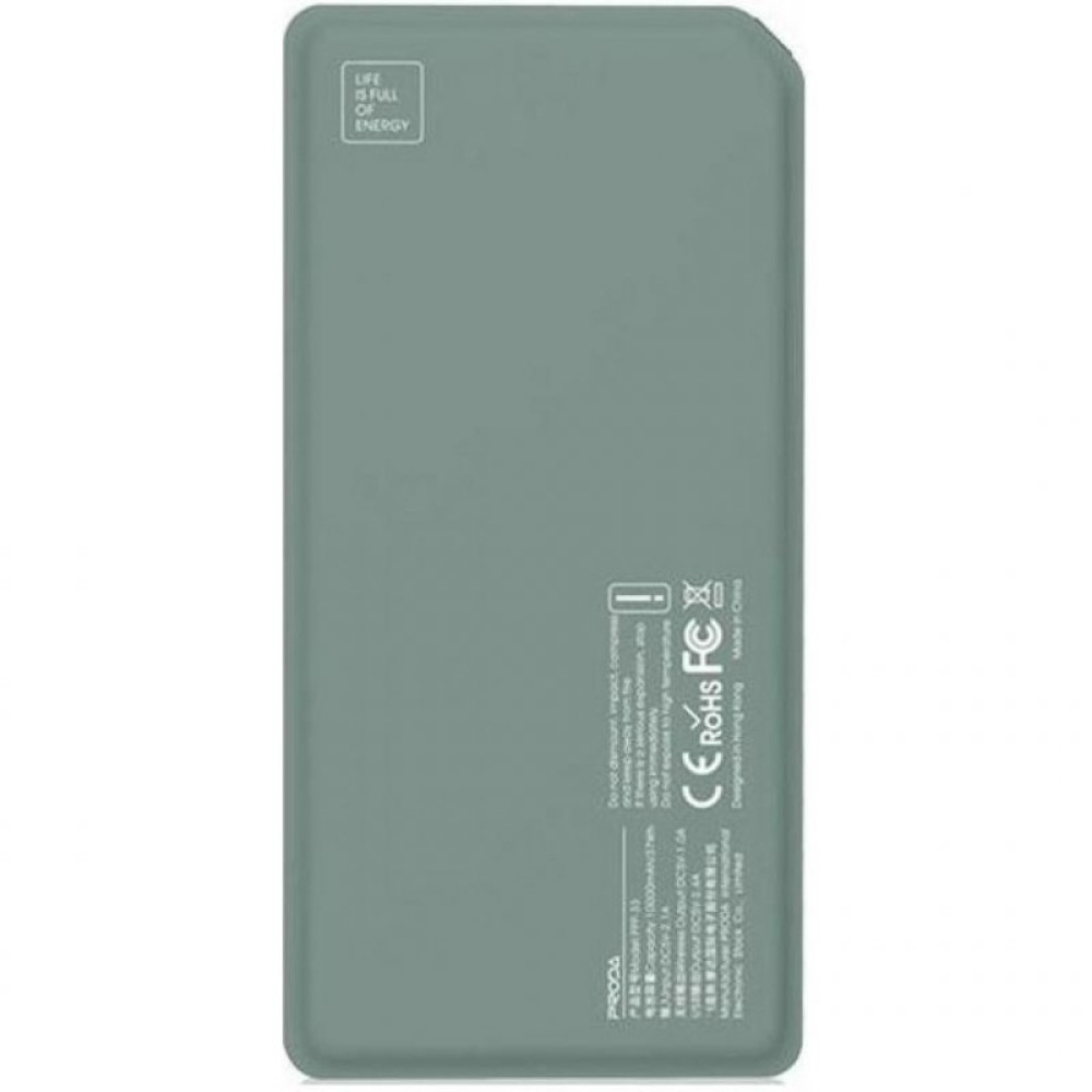 Батарея універсальна Remax Proda Chicon Wireless 10000mAh green+black (PPP-33-GREEN+BLACK)