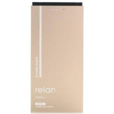 Батарея універсальна Remax Relan 10000mAh 2USB-2A with 2in1 gold (RPP-65-GOLD)