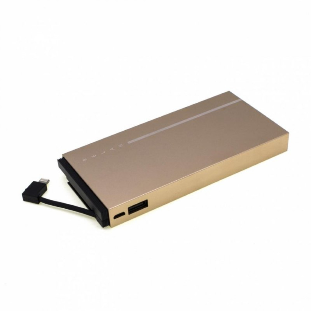 Батарея універсальна Remax Relan 10000mAh 2USB-2A with 2in1 gold (RPP-65-GOLD)