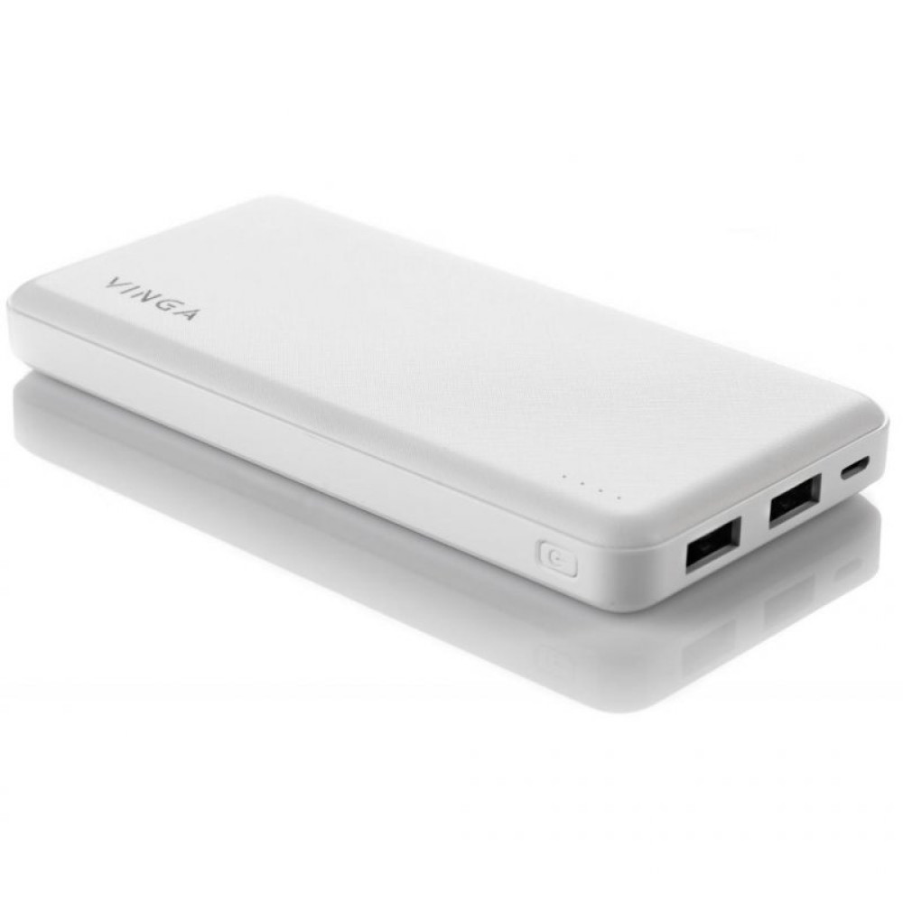 Батарея універсальна Vinga 10000 mAh white (BTPB1910WH)