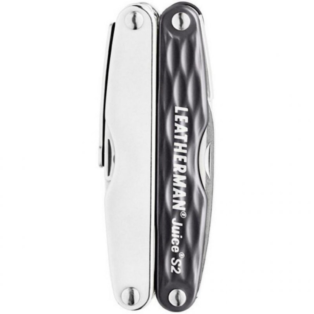 Мультитул LEATHERMAN Juice S2- GRANITE GRAY, кожаный чехол, подарочная коробка (831985)