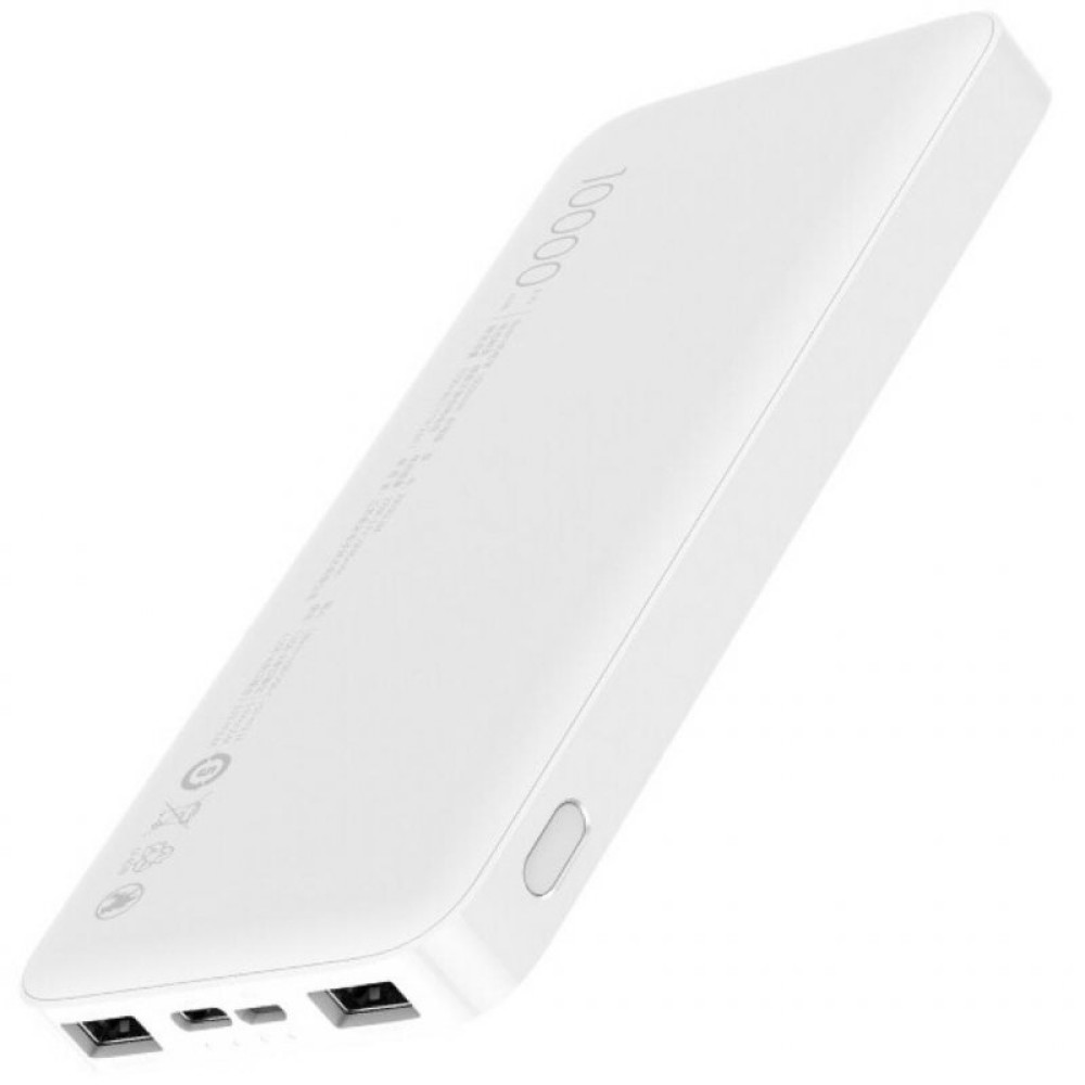 Батарея універсальна Xiaomi Redmi 10000mAh (in 2.1A Micro-USB,Type-C/ out 2*2.4A) White (VXN4286)
