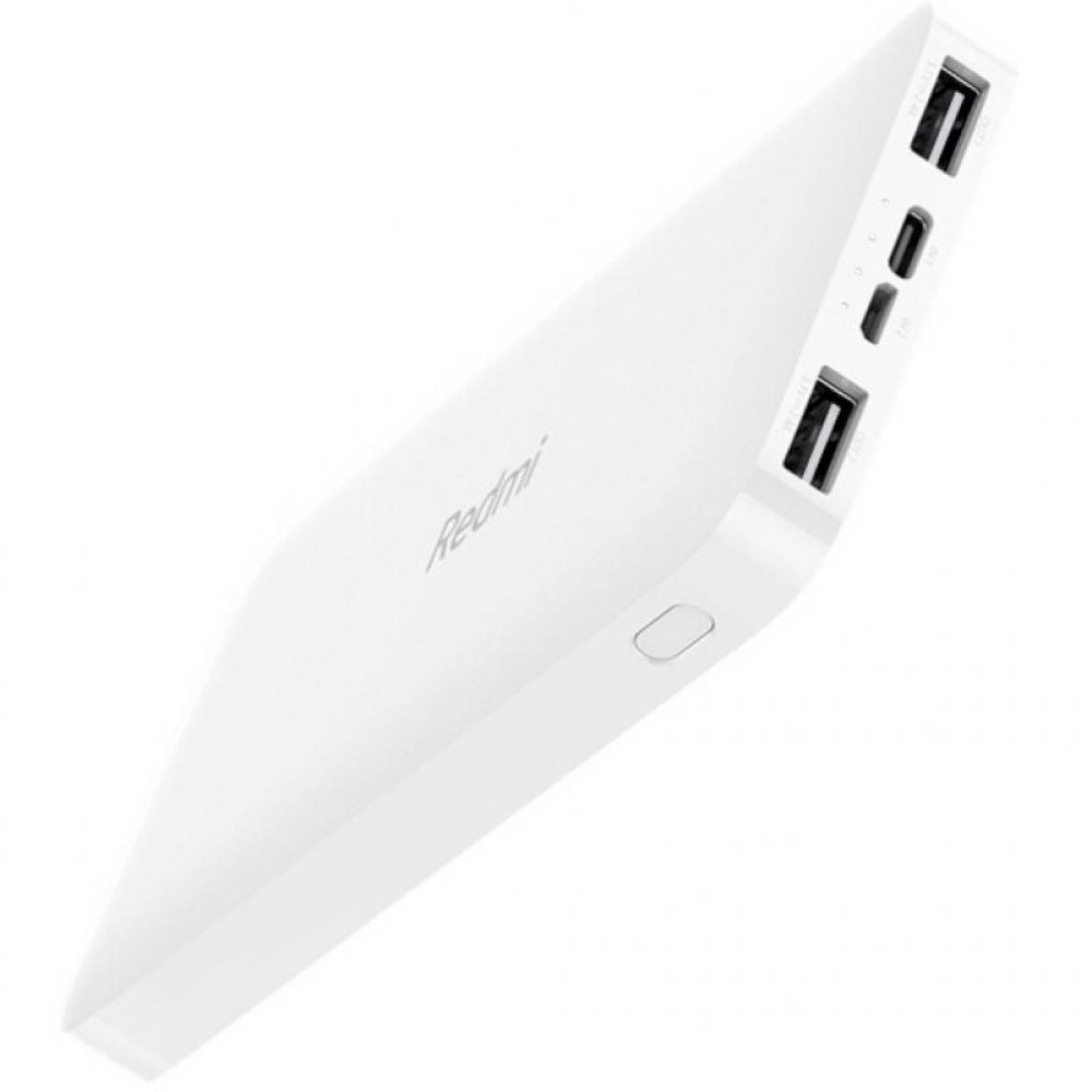Батарея універсальна Xiaomi Redmi 10000mAh (in 2.1A Micro-USB,Type-C/ out 2*2.4A) White (VXN4286)