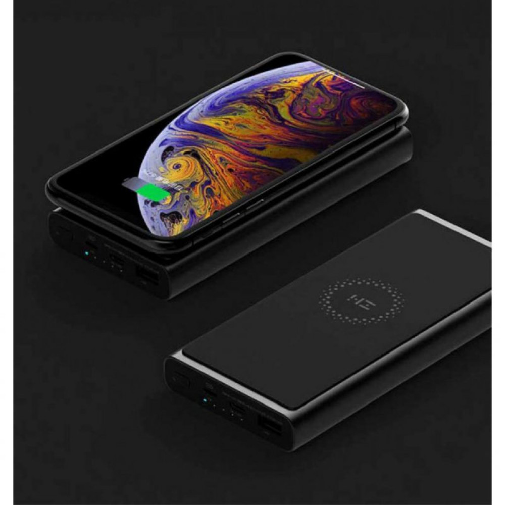 Батарея універсальна ZMI Wireless Charging Powerbank 10000mAh Black (WPB100)
