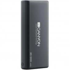 Батарея универсальная CANYON 20000mAh, Input 5V/2.1A, Output 5V/2.1A(Max), Black (CNS-CPBP20B)
