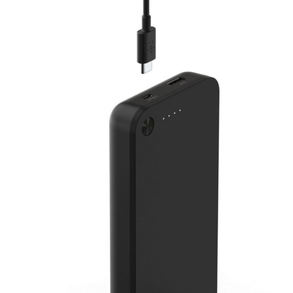 Батарея универсальная Belkin 20100mAh, Power Delivery USB-C 30W, black (F7U063BTBLK)
