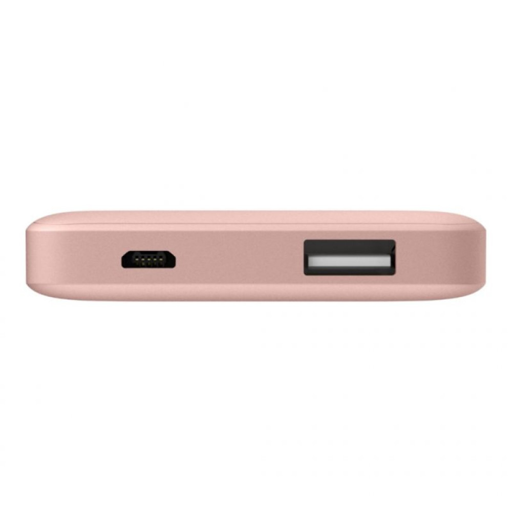 Батарея универсальная Belkin 5000mAh, Pocket Power 5V 2.4A, rose gold (F7U019BTC00)