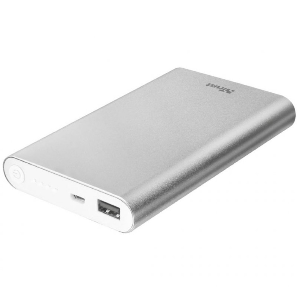 Батарея універсальна Trust Ula Thin Metal Powerbank 8000 mAh Silver (22822_TRUST)