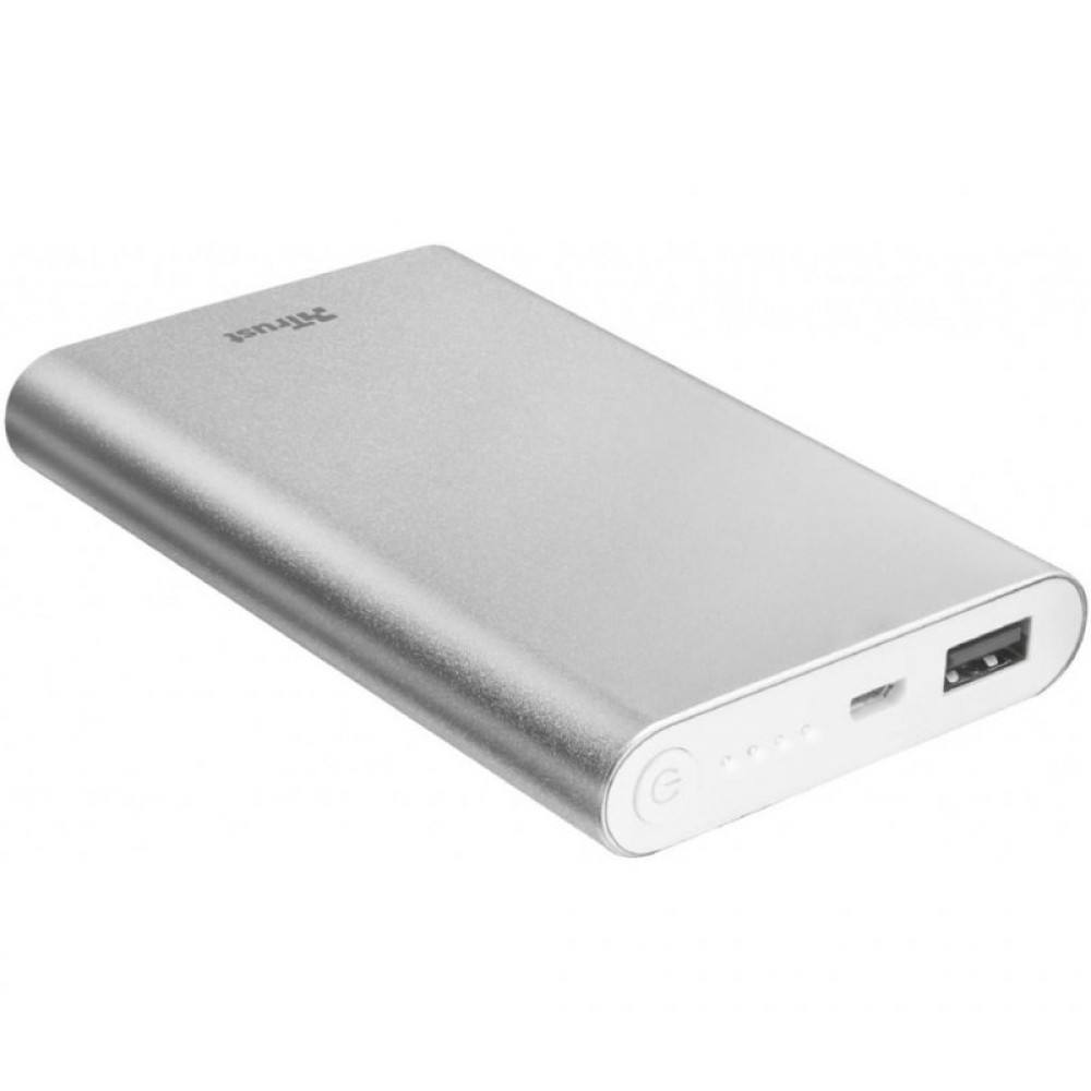 Батарея універсальна Trust Ula Thin Metal Powerbank 8000 mAh Silver (22822_TRUST)