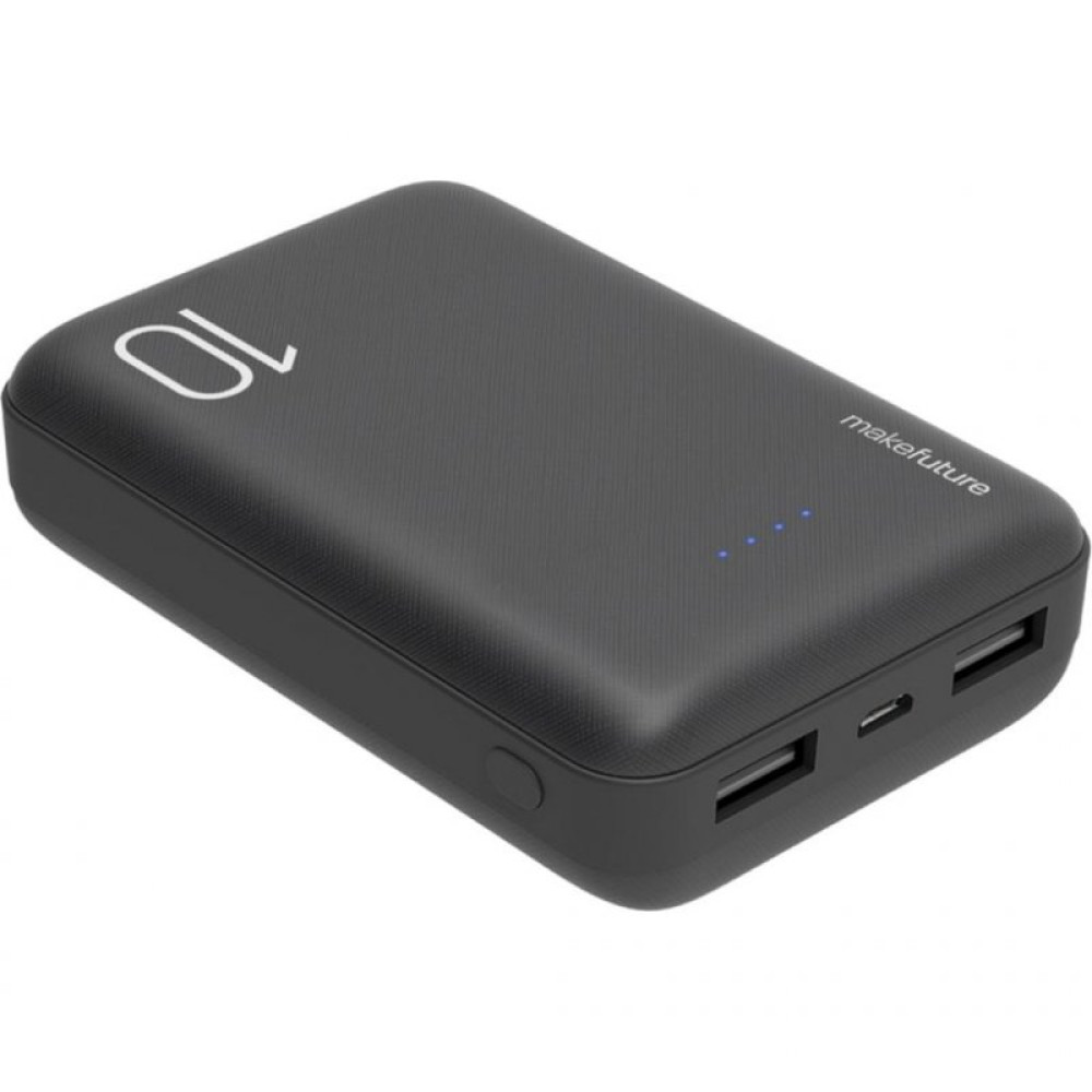 Батарея універсальна MakeFuture 10000 mAh Li-Pol Black (MPB-101BK)
