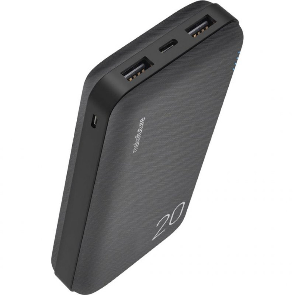 Батарея универсальная MakeFuture 20000 mAh Li-Pol Black (MPB-201BK)