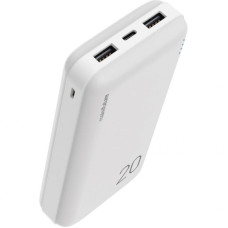 Батарея универсальная MakeFuture 20000 mAh Li-Pol2*USB White (MPB-201WH)