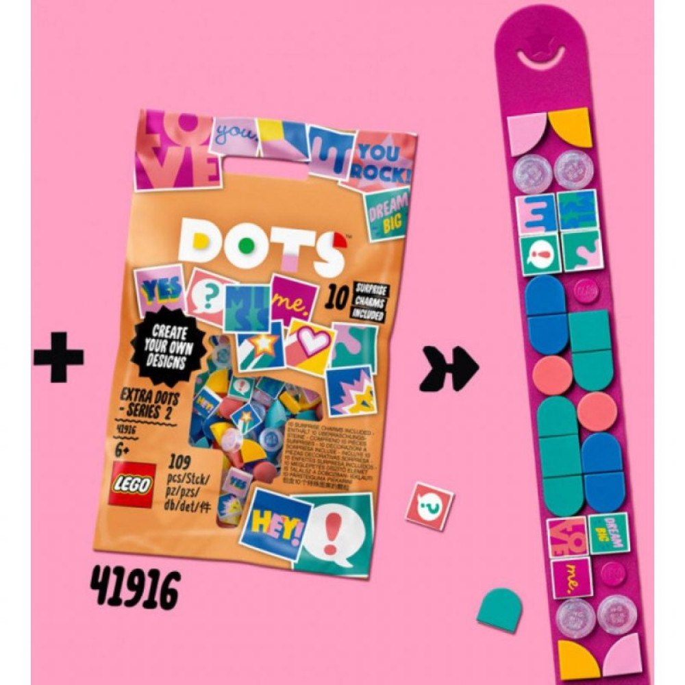 Конструктор LEGO DOTs Молния 33 детали (41919)