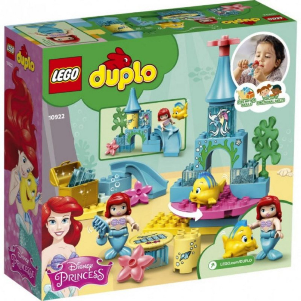 Конструктор LEGO Duplo Disney Подводный замок Ариэль 35 деталей (10922)