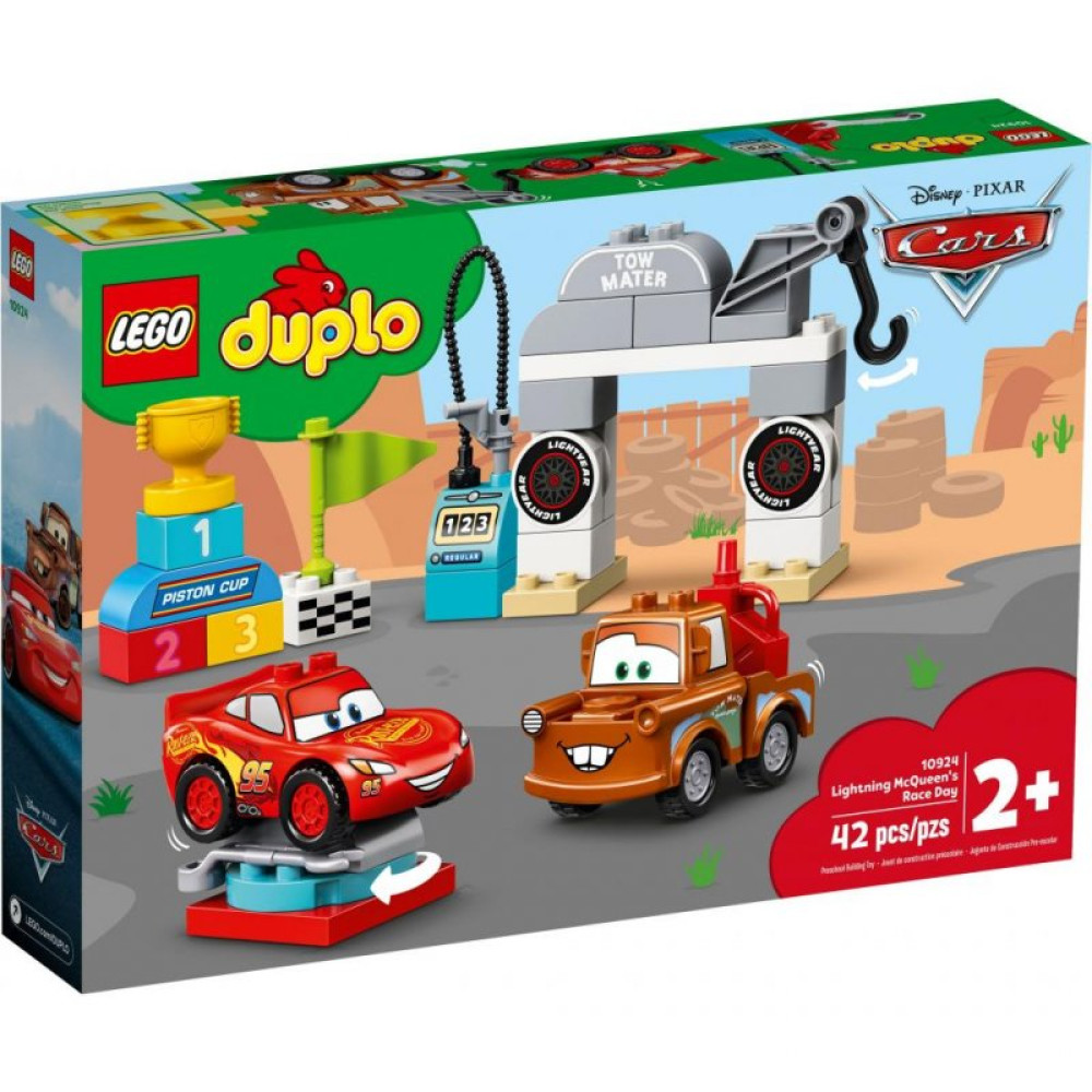 Конструктор LEGO DUPLO Машинки Гонки Молнии Маккуина 42 детали (10924)