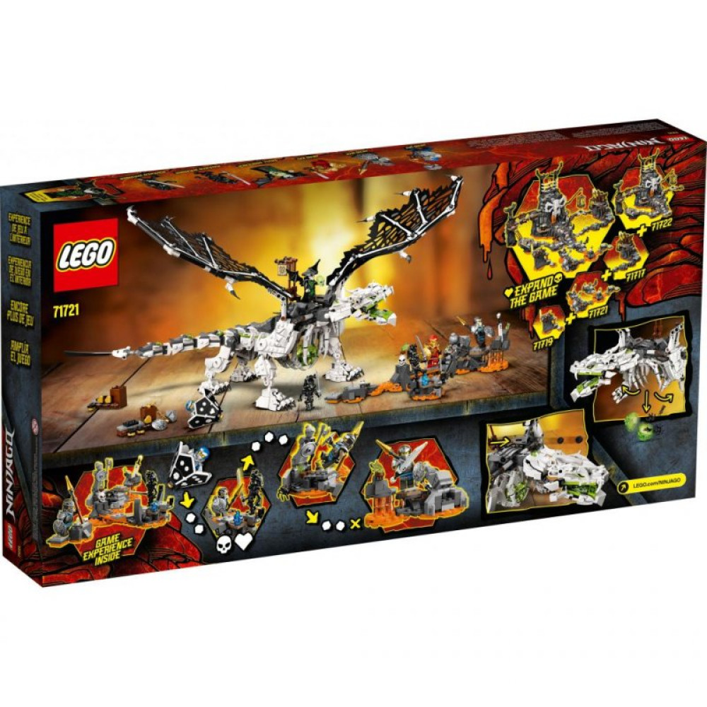 Конструктор LEGO Ninjago Дракон чаклуна-скелета (71721)