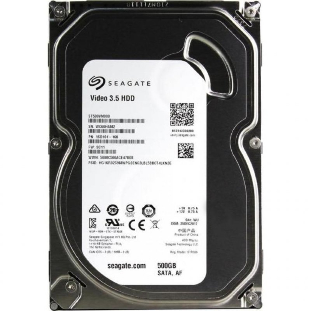Жесткий диск 3.5" 500GB Seagate (# ST500VM000-FR #)