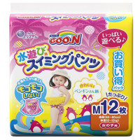 Подгузник GOO.N Трусики для плавания для девочек 6-12 кг M 12 шт (853664)