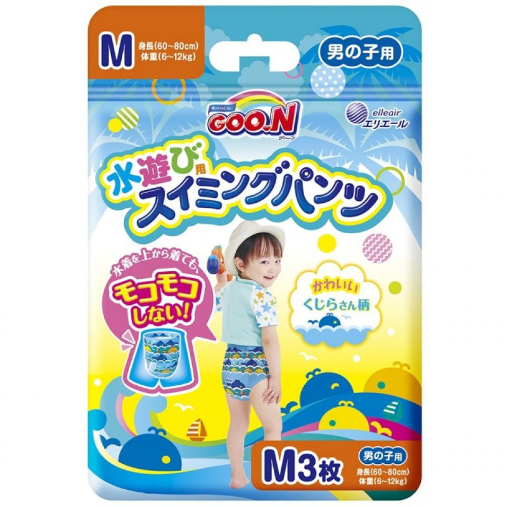 Подгузник GOO.N Трусики для плавания для мальчиков 6-12 кг M 3 шт (853464) Подгузник GOO.N Трусики для плавания для мальчиков 6-12 кг M 3 шт (853464)