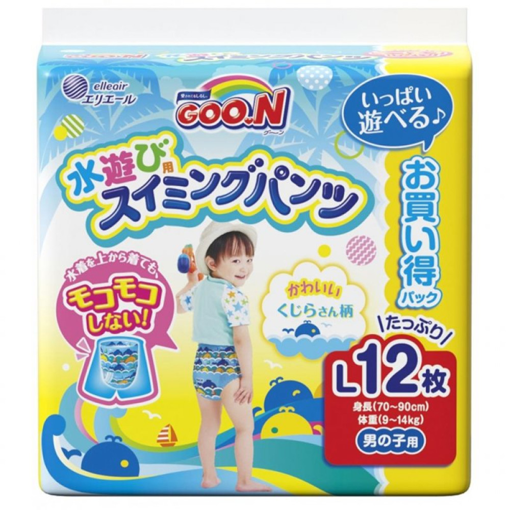 Подгузник GOO.N Трусики для плавания для мальчиков 9-14 кг L 12 шт (853665) Подгузник GOO.N Трусики для плавания для мальчиков 9-14 кг L 12 шт (853665)