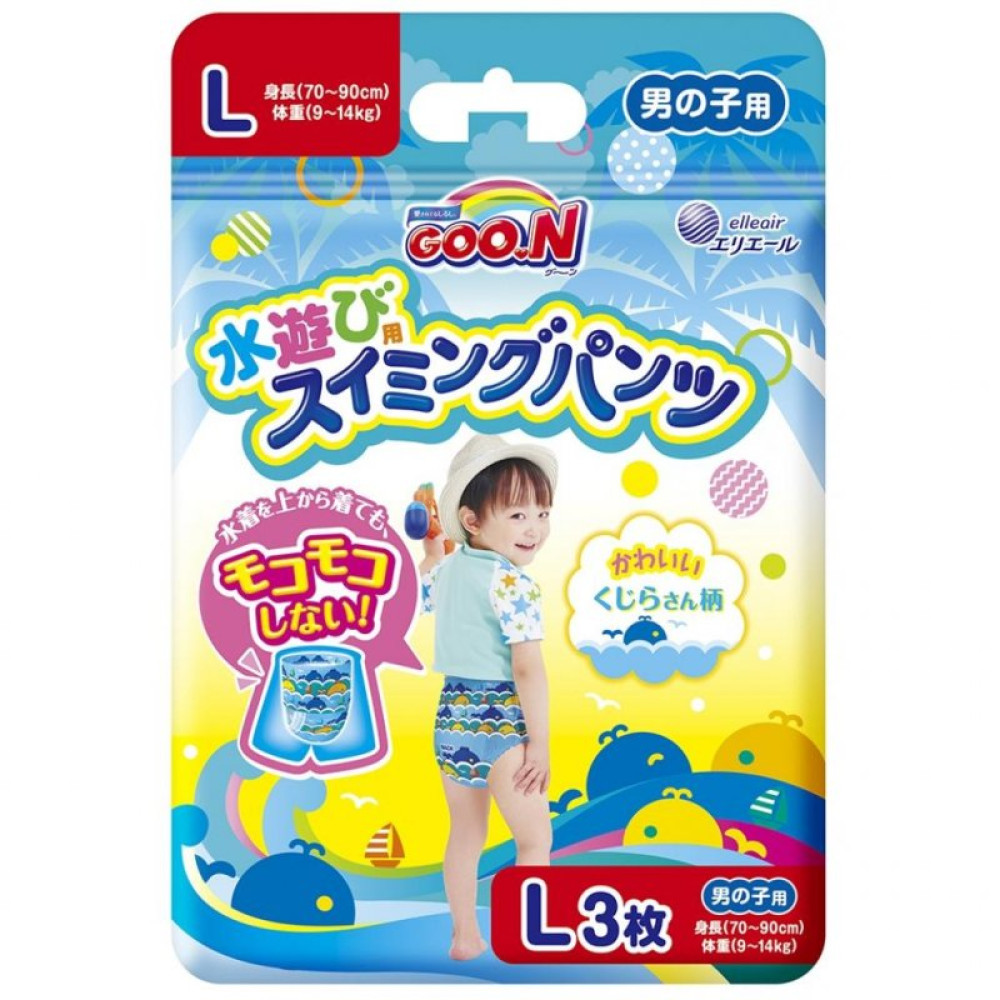 Подгузник GOO.N Трусики для плавания для мальчиков 9-14 кг L 3 шт (853466) Подгузник GOO.N Трусики для плавания для мальчиков 9-14 кг L 3 шт (853466)