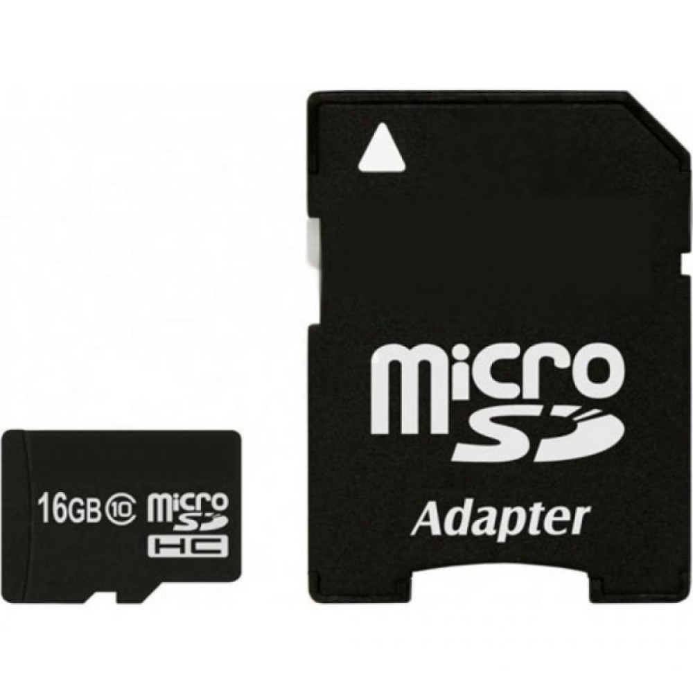 Карта памяти eXceleram 16Gb microSDHC class 10, UHS Class: 1, с адаптером SD (MSD1610A)