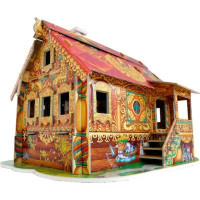 Збірна модель Умная бумага Изба красная с героями (206-02)