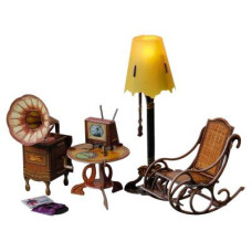 Сборная модель Умная бумага Торшер и обстановка (279) Сборная модель Умная бумага Торшер и обстановка (279)